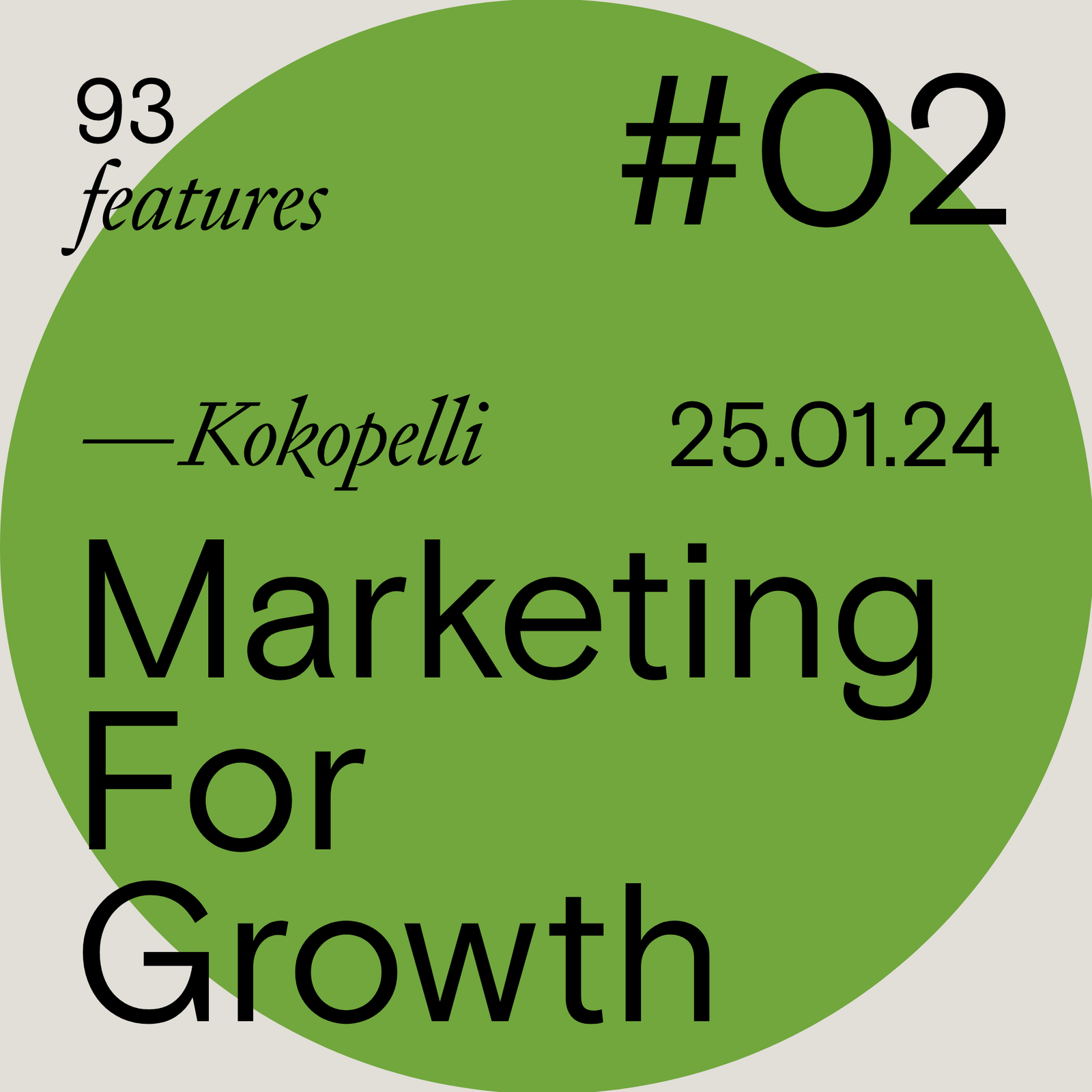 93 features - Marketing For Growth, with London based marketing agency Kokopelli