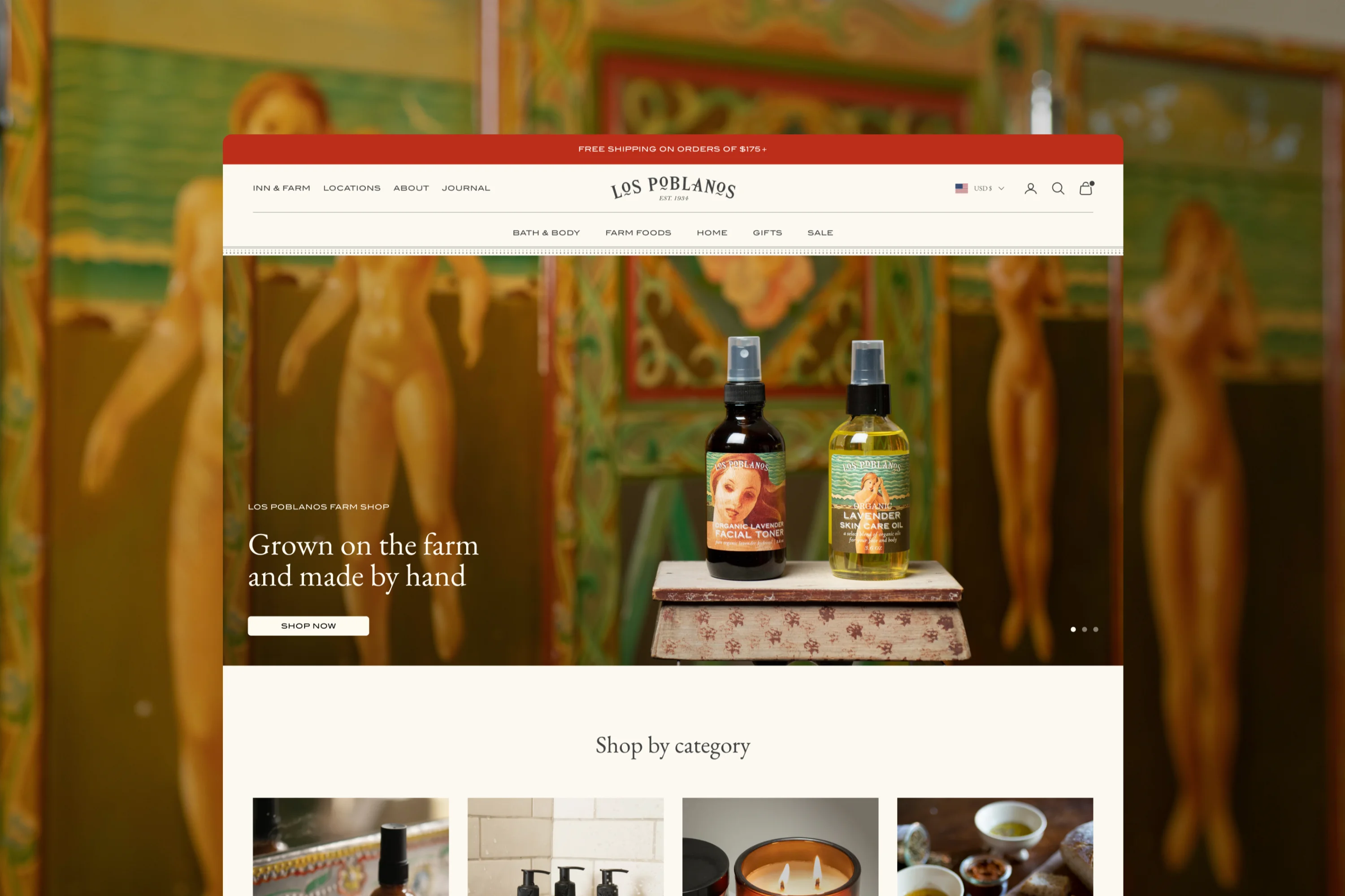 How authentic storytelling and bespoke design transformed the Los Poblanos Shopify store