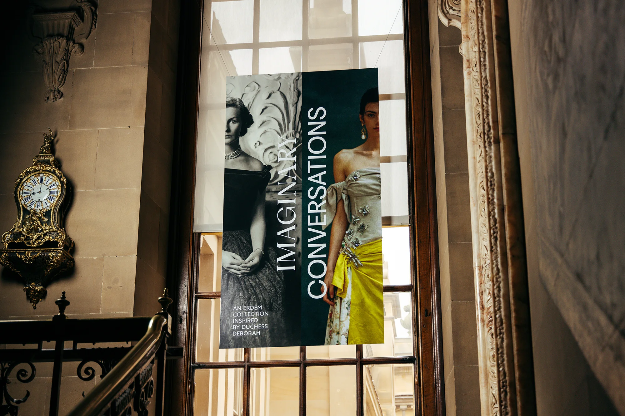 Designing a simple visual identity and graphics for a luxury fashion exhibition 