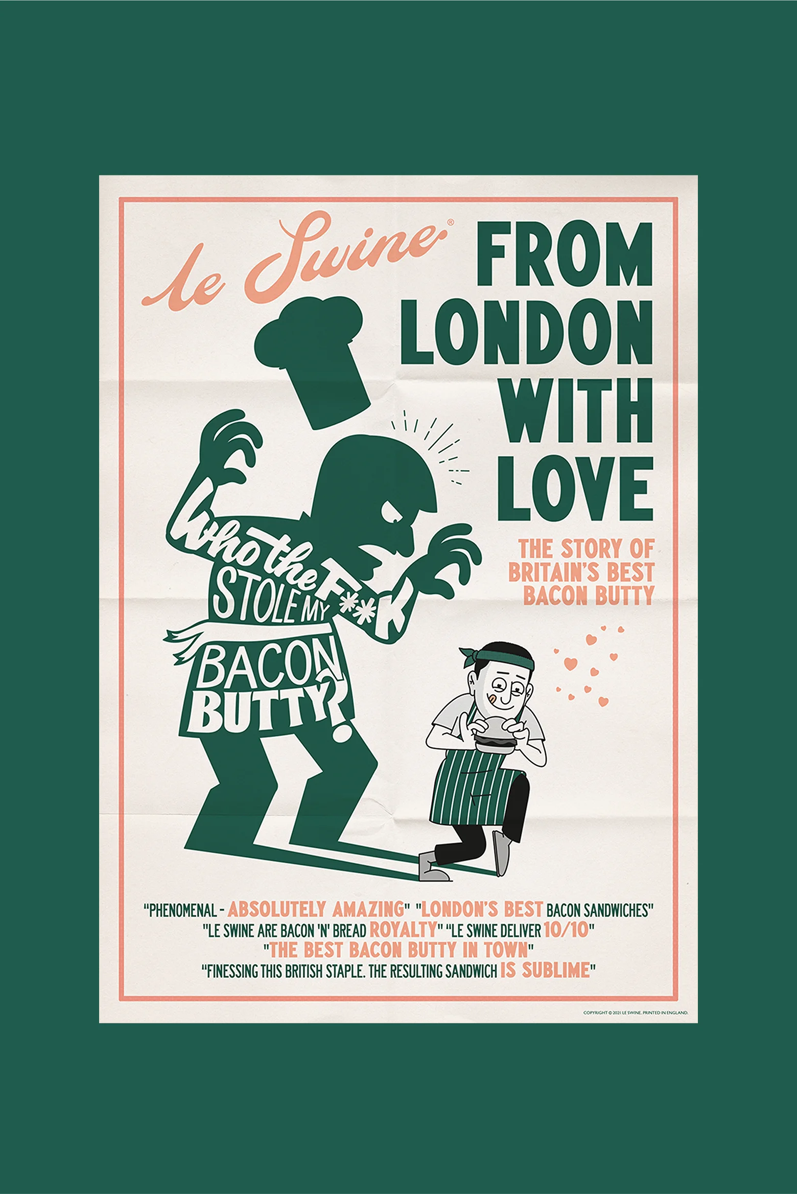 From London With Love poster design