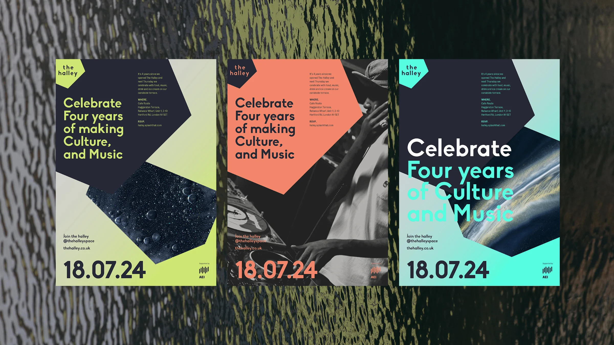 Branded Halley poster designs