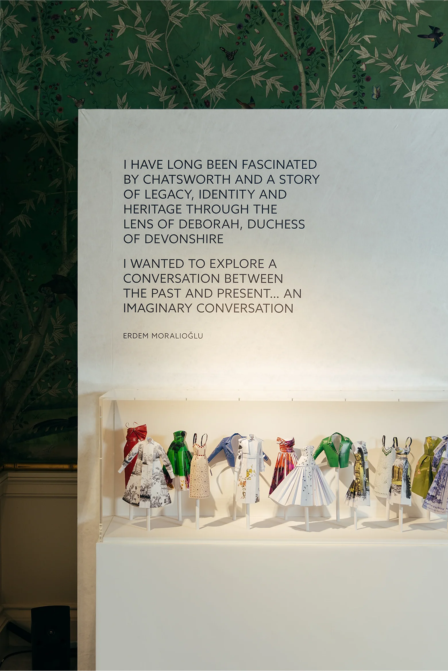 Large scale quote typography on exhibition signage
