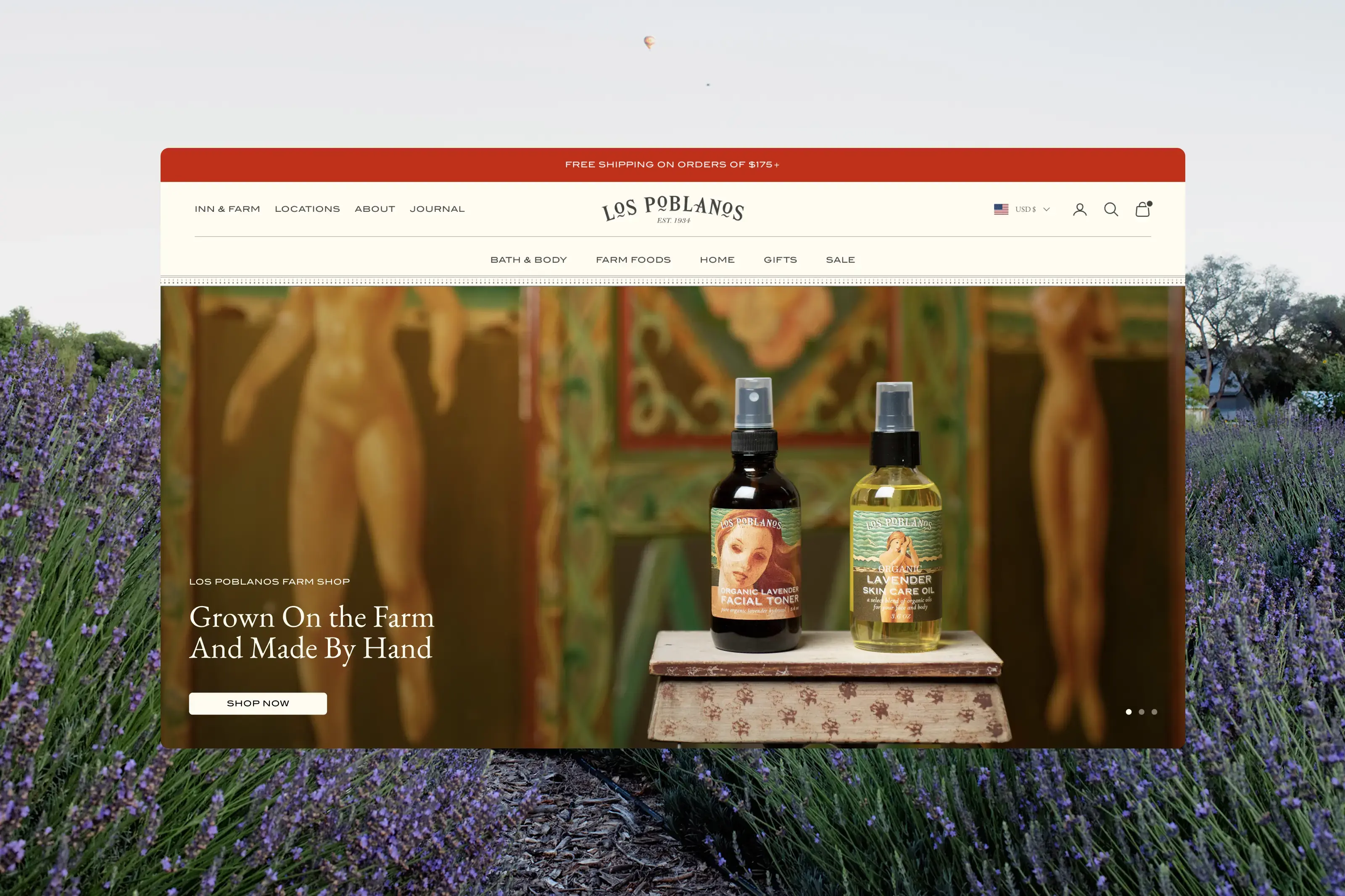Los Poblanos Website Design and Development